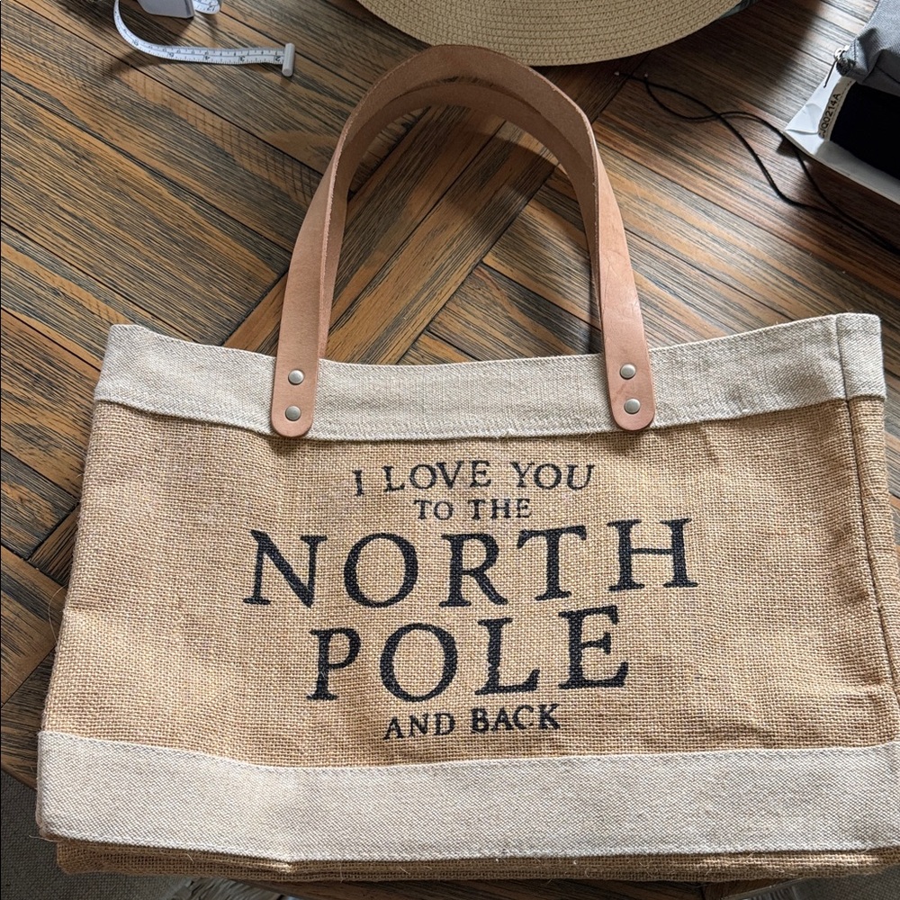 Tan and Cream Tote Bag